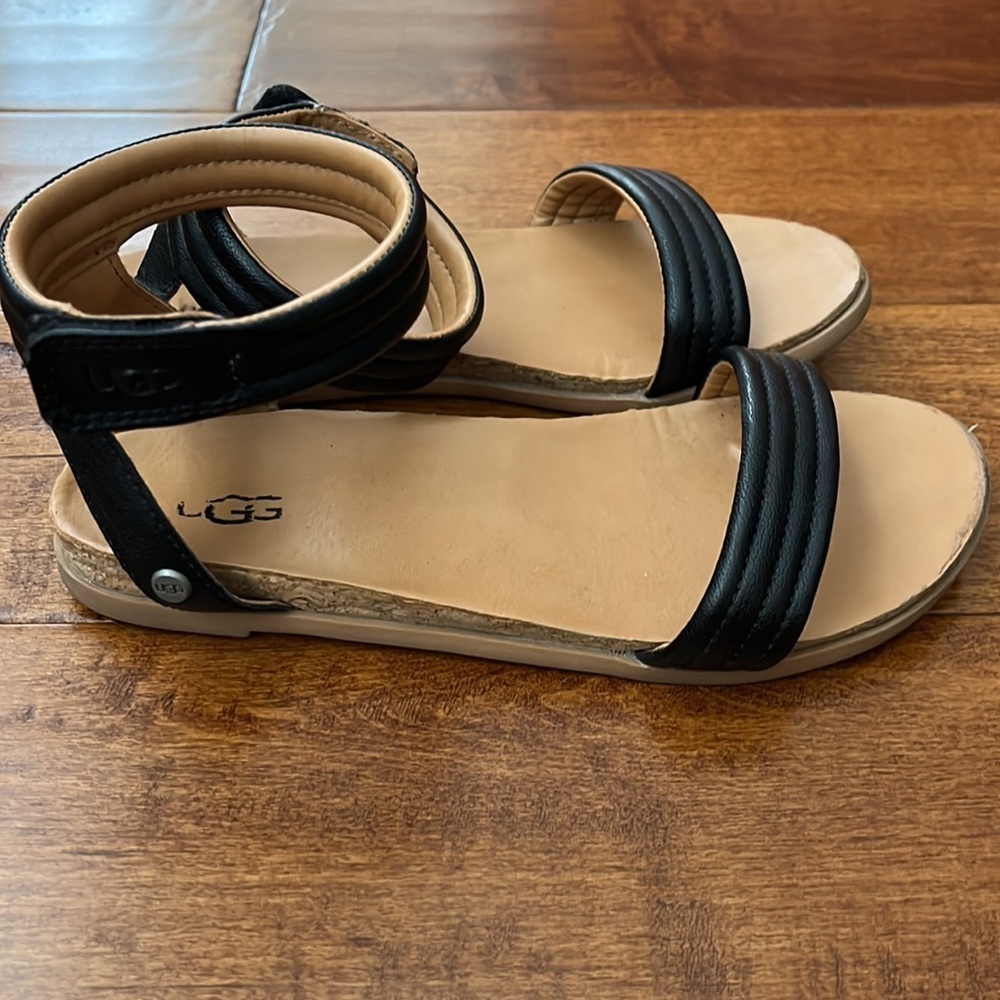 UGG Black Sandals - Picture 3 of 8